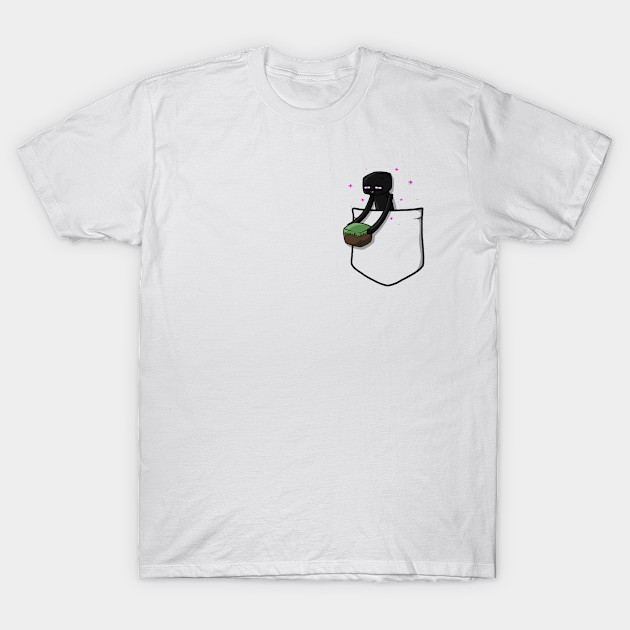 Little Pocket Enderman T-Shirt-TOZ